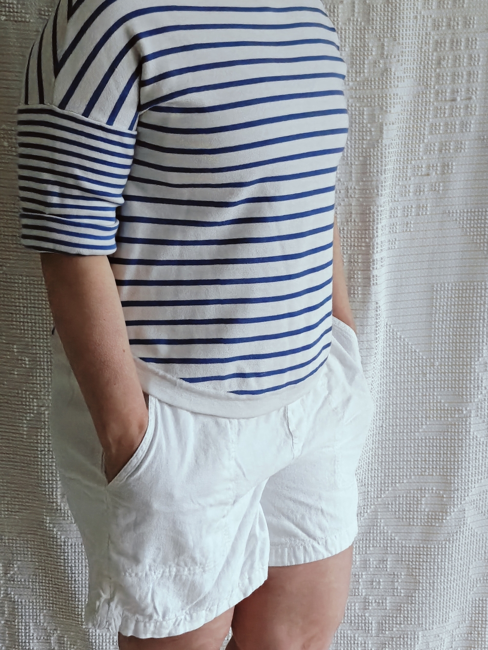 Zara Breton Stripe Knit Top L | French Coastal Nautical Sweater
